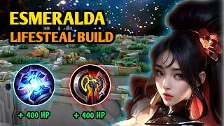 NEW BUILD ESMERALDA LIFESTEAL ! COMBINATION FIGHTER BUILD + MAGIC BUILD - Mobile Legends