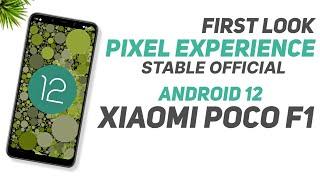 First Look - (Stable) Pixel Experience Official Android 12 - Poco F1 - Detail Review