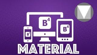 Bootstrap 4 and Material By Google Project Tutorial