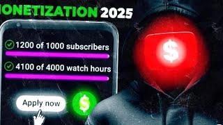 How to Monetize YouTube Channel (2025 Full New Process) | EARNING REVEALED[4k]