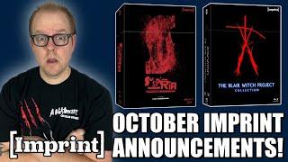 Imprint OCTOBER Announcements! | Blair Witch And SUSPIRA Boxsets COMING!