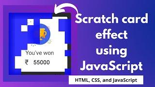 Scratch card effect using JavaScript, HTML, and CSS | NSCODE