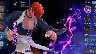 KOF Iori Yagami Skin Chou Skin Gameplay Mobile Legends