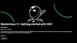 Masterclass 1.1 : Getting started with ODC