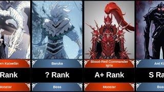 RANKINGS ALL MONSTERS IN SOLO LEVELING EXPLAINED. WHO IS STRONGEST MONSTER IN DUNGEON?