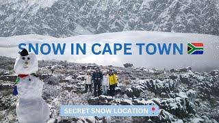 Did you know it is Snowing in Cape Town - Secret Location 