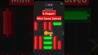 #6August hamster Kombat mini game puzzle | Today Daily mini game puzzle | hamster Kombat mini game