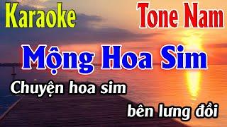 Mộng Hoa Sim Karaoke Tone Nam ( Fm ) Karaoke Lâm Organ  -  Beat Chuẩn