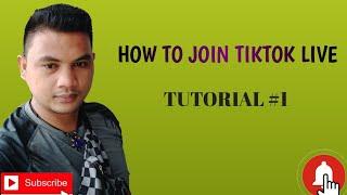 How to join tiktok live Tutorial #1