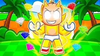 Becoming BABY SUPER SONIC in Roblox!