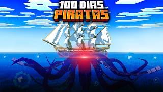 Sobrevivi 100 dias como o PIRATA no Minecraft - O FILME