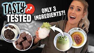 I Tested 3-INGREDIENT DESSERTS from TASTY BUZZFEED... What's Worth Making???