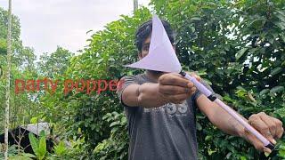 paper party popper  making in Malayalam by kk 4 tech