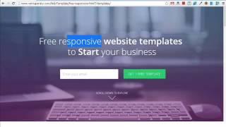 how to get a free html5 responsive website templates