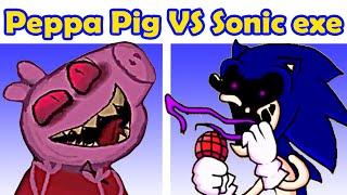 Friday Night Funkin Scary Peppa Pig VS Sonic exe fnf