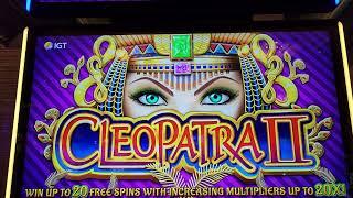 $100 BET BIG JACKPOT HANDPAY WIN CLEOPATRA 2 FREE SPINS - MANDALAY BAY LAS VEGAS - $5 Denom