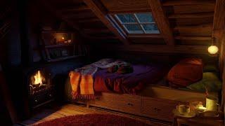 Sound Sleep in a Cozy Attic to the Sounds of a Winter Blizzard and a Fireplace