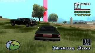 GTA San Andreas - Badlands B (race) - 5-Star Wanted Level