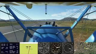 Axis and Ohs Display and Airspeed Gauge adjusted for the Stearman - Microsoft Flight Simulator