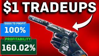 The MOST PROFITABLE CS2 Trade Ups UNDER $1 (NO RISK)