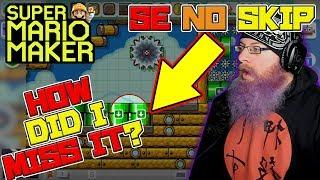 I QUIT?! - Super Mario Maker - Super Expert No Skip with Oshikorosu