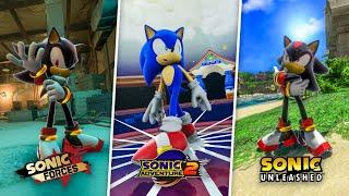 Sonic X Shadow: 5 Explorable Lobbies Gameplay