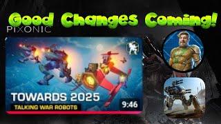 PIXONIC IS FINALLY CHANGING? REACTING TO THE PLANS FOR 2025 VIDEO! (War Robots)