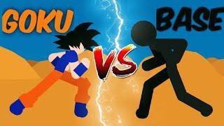 STICKNODES PRO: GOKU VS BASE THE EPIC BATTLE! STICKMAN ANIMATION