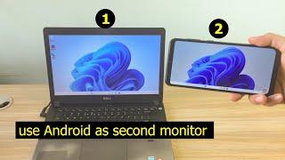 how to use Android as second monitor