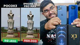 Xiaomi Poco X3 QUASE deu um PAU na Câmera do IPhone 12 PRO MAX! 48MP vs 12MP! RESULTADO SURREAL!