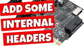 How To Add An Internal USB 3.0 Or 3.2 Type C Header To A Motherboard That Doesn't Have Any