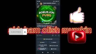 PUBG MOBILE TEKIN AKKAUNT OLISH SIRI️️️