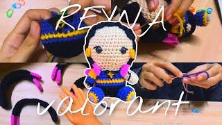 I crochet REYNA valorant  // + written pattern - crochet with me yeay~ ‍️