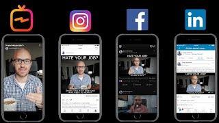 Choosing the right video dimensions for IGTV, Instagram, Facebook and LinkedIN