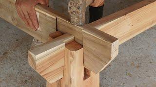 Amazing Wood Bed Very Easy To Make Woodworking Tutorial   Techniques Of Carpenter For Beginner