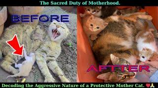 The Sacred Duty of Motherhood Decoding the Aggressive Nature of a Protective Mother Cat