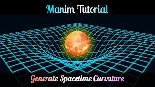 Visualize 3D Space & Animate Space Time Curvature with Parametric Surface | Master Manim 09