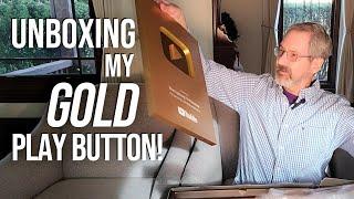 UNBOXING my YouTube GOLD Play Button Award!