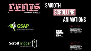 Smooth Scrolling For Your Website - Lenis GSAP Animation ScrollTrigger