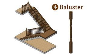 Stairs Auto design in CATIA V5 (#4 Baluster)