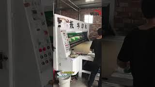 carton 2 color printing slotting machine