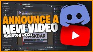 How To Announce/Notify a New YouTube Upload on your Discord Server | 100% FREE! | 2021