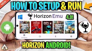  HORIZON EMULATOR ANDROID V4.0 - SETUP/SETTINGS/GTA 5 GAMEPLAY TEST | WINDOWS EMULATOR