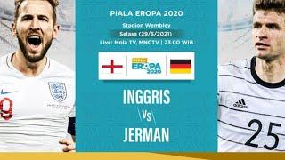 Euro 2021 : Inggris 2 vs Jerman 0. Pertandingan terbaik round 16