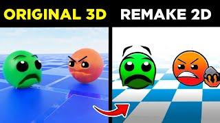 FIRE IN THE HOLE Original 3D VS 2D | Animation | Call | ALL Geometry Dash Meme BIG COMPILATION