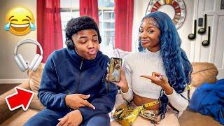 HEADPHONE CHALLENGE WITH MY BOY BFF * i called all his gfs*