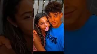 Cristiano Ronaldo jr e Delfina suarez  wait for Ronaldo