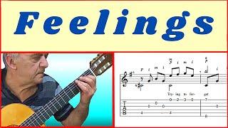 FEELINGS - MORRIS ALBERT. Guitar tab