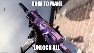 HOW TO MAKE AN UNLOCK ALL FOR MODERN WARFARE 2019/ WARZONE