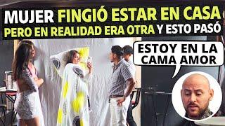 Mujer fingió estar en casa pero la realidad era otra y esto pasó.